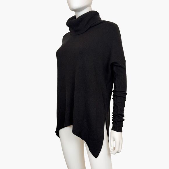 SWEET ROMEO Longsleeve Cowl Neck Tunic Top Sweater (Black | Size XS) - Picture 4 of 7